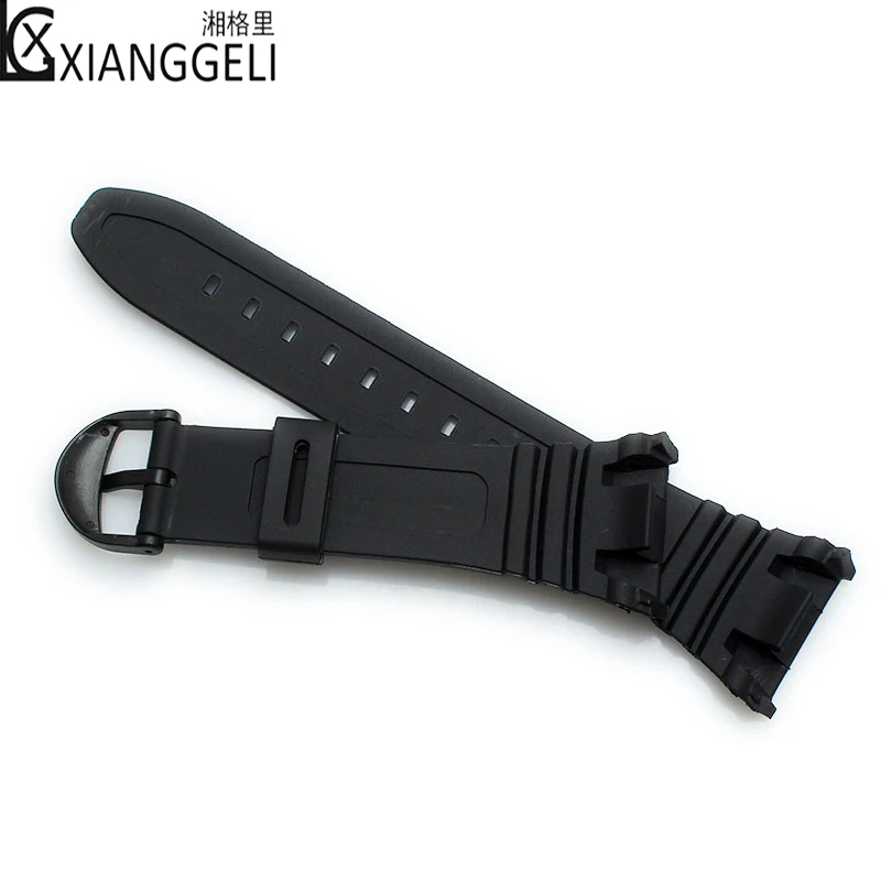 Watch Accessories Silicone Strap for Casio casio Rubber W-96H Electronic Black Men's Sport Waterproof | Наручные часы