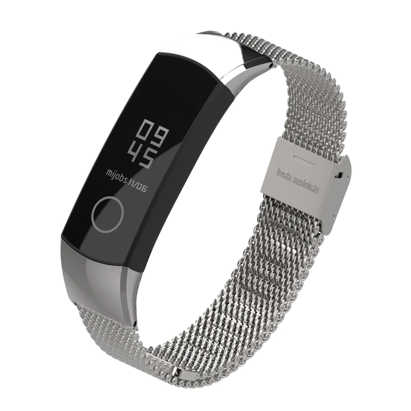 Для Honor Band 5 ремешок для 4 металлический браслет Huawei браслеты из нержавеющей стали