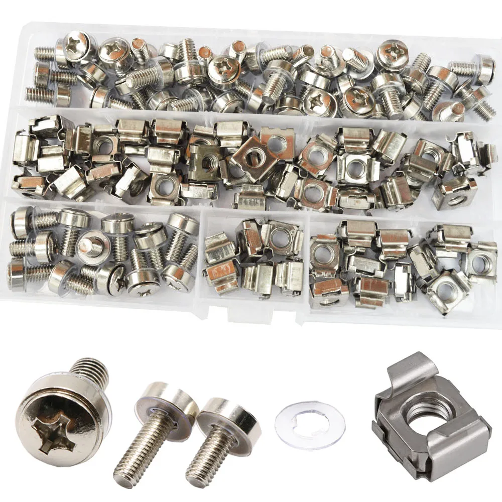 Монтажная гайка и шайба M5 M6 с винтовым креплением метрическое квадратное