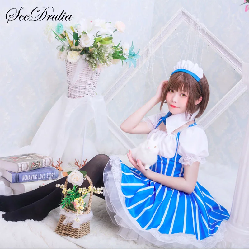 Saenai Heroine No Sodate Kata Cos Megumi Kato наряд горничной платье карнавальный костюм| |