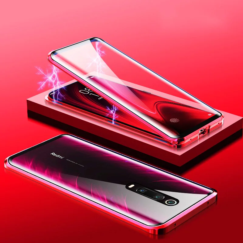 Магнитный чехол для redmi. k20 pro. Note 7 Pro. Чехол металлический бампер xiaomi pro