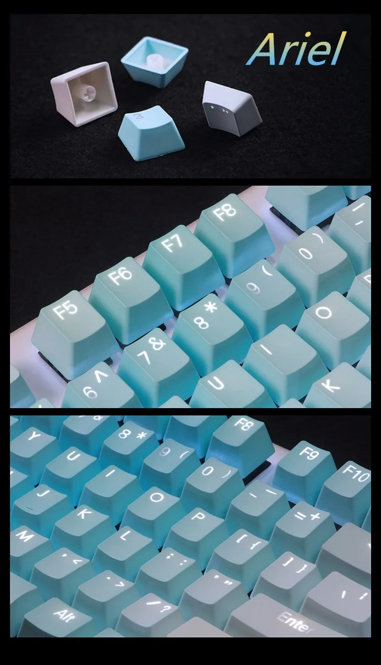 104/108 клавиши PBT двухцветные впрыски keycaps Keycaps для OEM Cherry MX переключатели