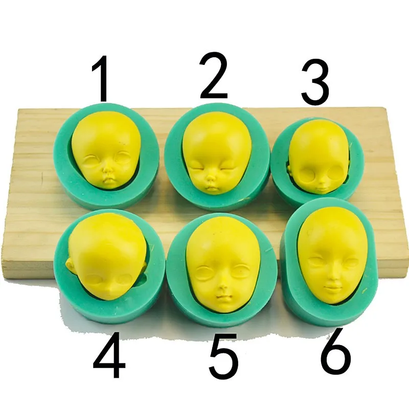 2016 Горячая Распродажа силиконовая форма для лица формы выпечки помадки