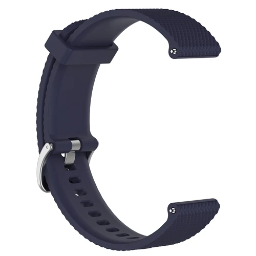 Силиконовый спортивный ремешок для наручных часов для Garmin Vivoactive 3/Vivomove HR/samsung gear Sport - Цвет: navy blue