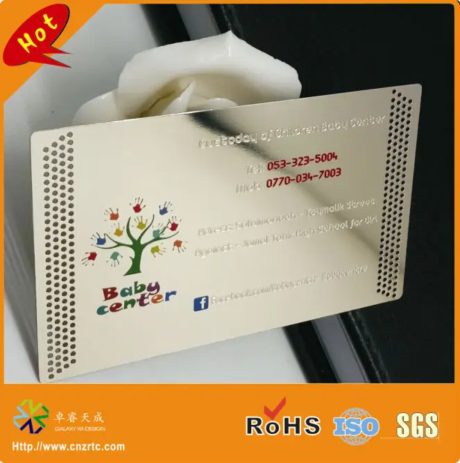 (100pcs/lot)CUSTOM METAL STEEL BUSINESS CARDS PRINTING WITH magnet