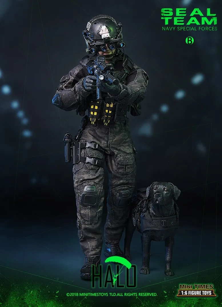 Коллекционная Военная фигурка в масштабе 1/6 кукла Юнайтед States soldier Navy HALO SEAL TEAM 12