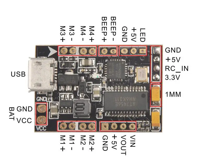 F3 + OSD щётка для управления полым стаканчиком FPV гоночного дрона