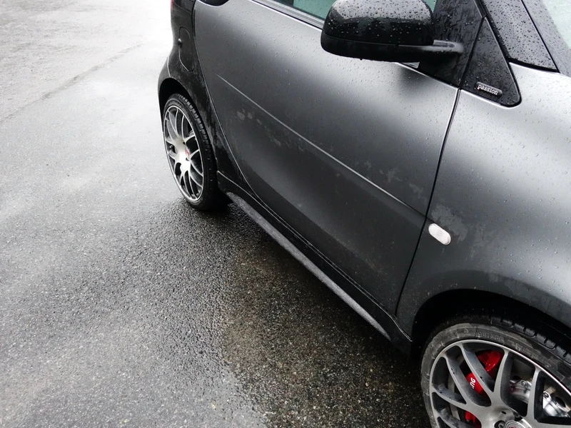 Часть углеродного волокна стекло FRP тело комплект подходит для 15-17 Smart Fortwo C453 Forfour W453 AMG стиль Передний Задний бампер юбки спойлер