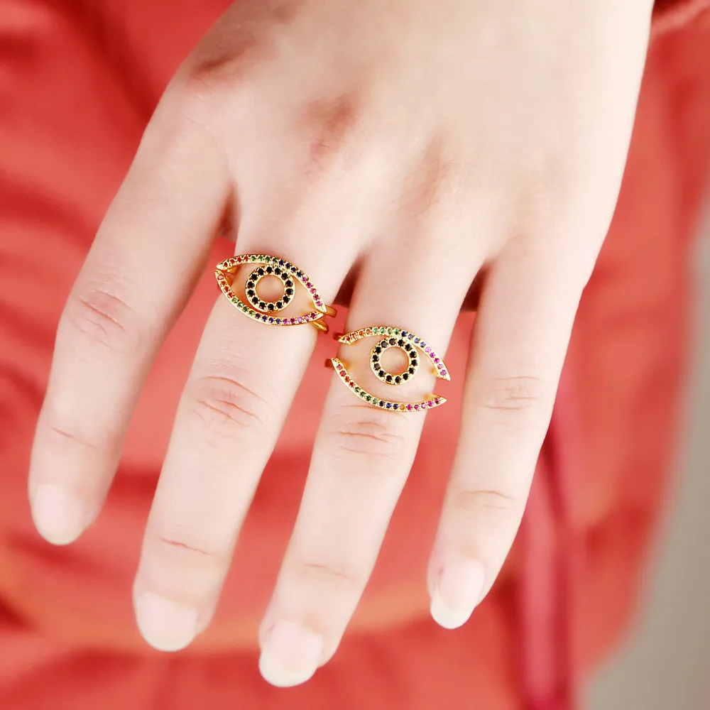 Розовое золото цвет кольцо проложенный бирюзой | Голубой cz камень Турецкий