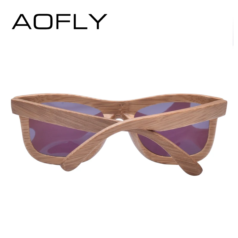 Мужские и женские солнцезащитные очки AOFLY брендовые дизайнерские бамбуковые с