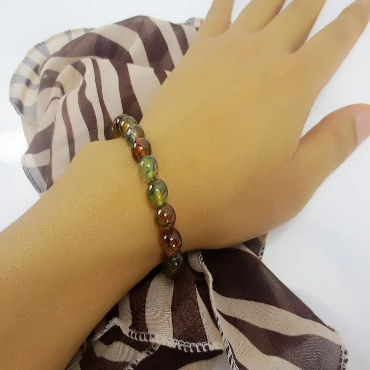 Женский браслет с Буддой бусинами в виде павлина дракона оникса камень 6/8/10/12