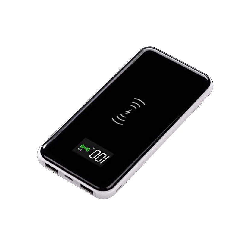 White NOHON, беспроводной внешний аккумулятор, 10000 мА/ч, для iPhone, huawei, Xiaomi, внешний аккумулятор, 10000 мА/ч, портативное зарядное устройство, универсальное - Цвет: White