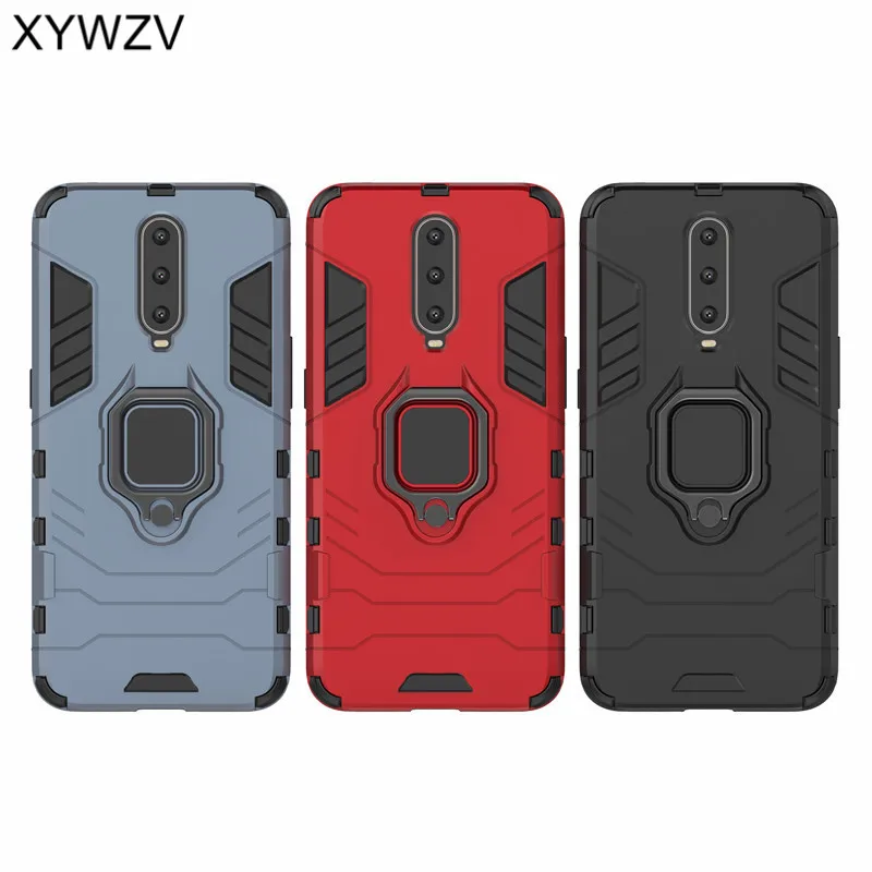 Защитный чехол Oppo RX17 Pro силиконовый металлический держатель для кольца на палец