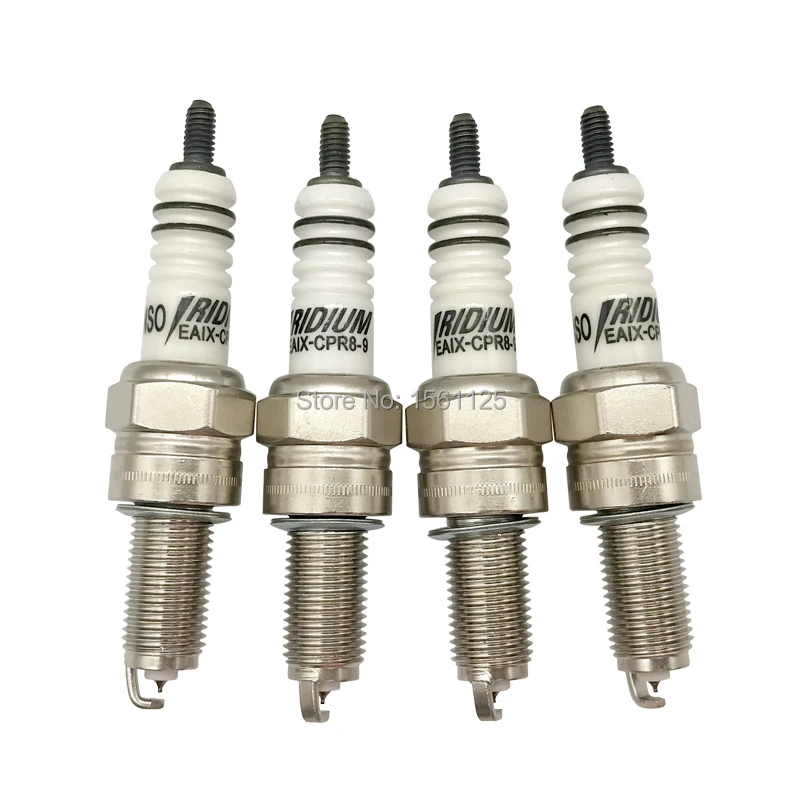 Иридиевая Свеча зажигания 4 шт. EAIX-CPR8-9 для CPR7EA-9 CPR8EA-9 CPR8EAIX-9 CR8E 90607 IU24 IU22 U24EPR9 U24ESR SMAX155 PCX150 CBF150