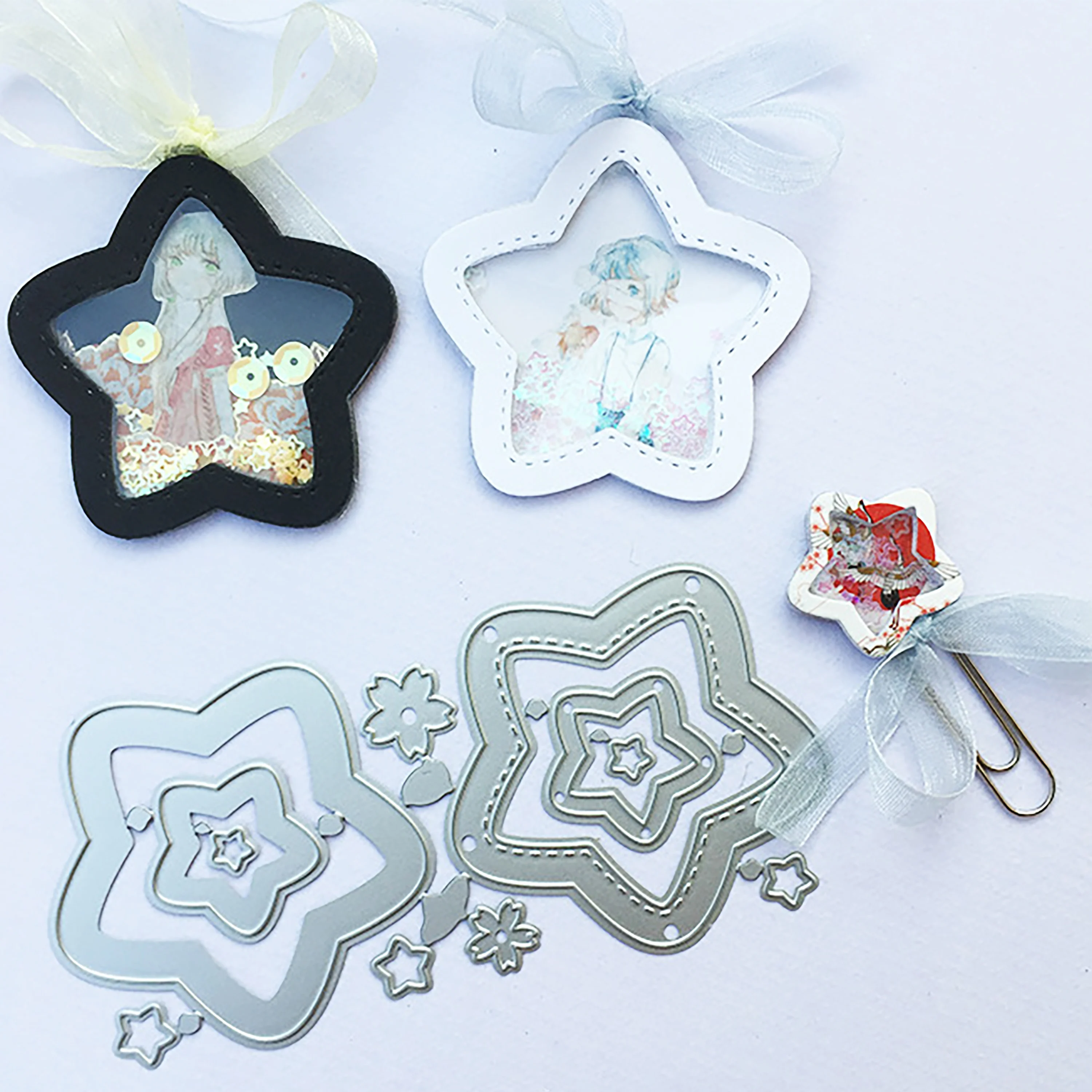 Pentagram Star Metal Cutting Dies Birthday gift for DIY Scrapbooking Album Paper Cards Decorative Craft Embossing Die cut