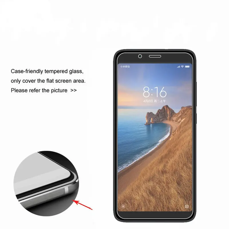 Закаленное стекло для Xiaomi Redmi 7A защитная пленка экрана 6A 32 ГБ 16 стеклянная