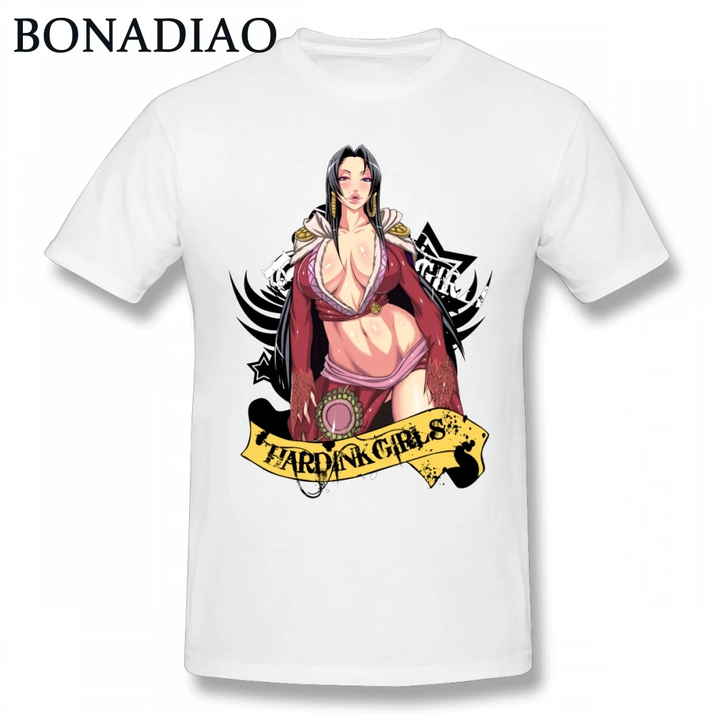 Высокое качество Q унисекс One Piece Boa Хэнкок Футболка мужская модная сексуальная