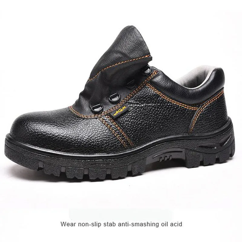 Black low shoes04 Защитная обувь со стальным носком; защитная обувь для мужчин; Рабочая обувь; Мужская водонепроницаемая обувь; Цвет Черный; износостойкая обувь; Размер 12; DXZ003 - Цвет: Black low shoes04