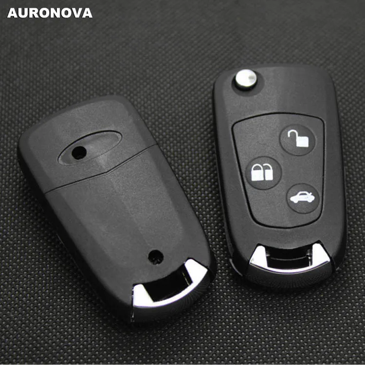 AURONOVA новый обновленный Складной Корпус ключа для Ford Mondeo FO21 Blade 3 белые кнопки цвет