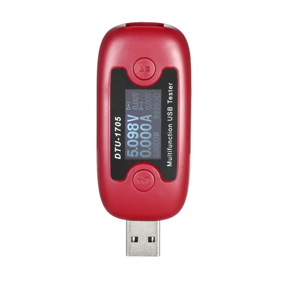 DTU-1705 Быстрая зарядка USB ЖК-тестер Напряжение Ток измеритель мощности вольтметр |