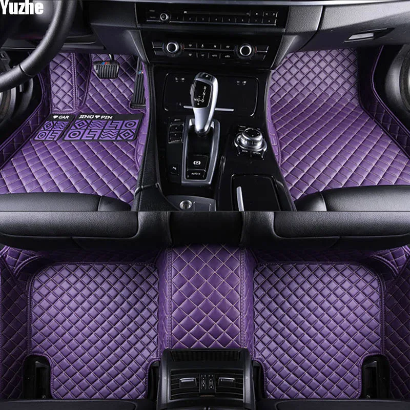 color 7 Yuzhe Авто Пол коврик для ног для форд фиеста проводник fusion mondeo 4 mk3 Kuga Focus автомобильные аксессуары водонепроницаемый ковер ковры - Название цвета: color 7
