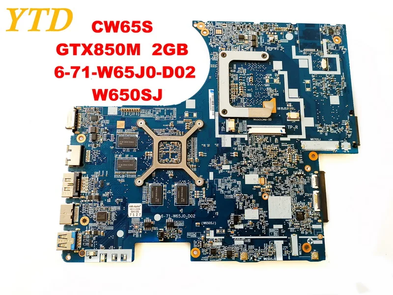 Оригинальная материнская плата для ноутбука Hasee CW65S W650SJ GTX850M 2 Гб 6-71-W65J0-D02