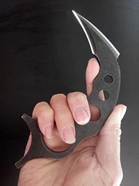 picture 1 Нож karambit Ручная ковка травление высокое качество EDC инструмент открытый тактический нож кемпинг выживания разведка карманный нож - Цвет: picture 1