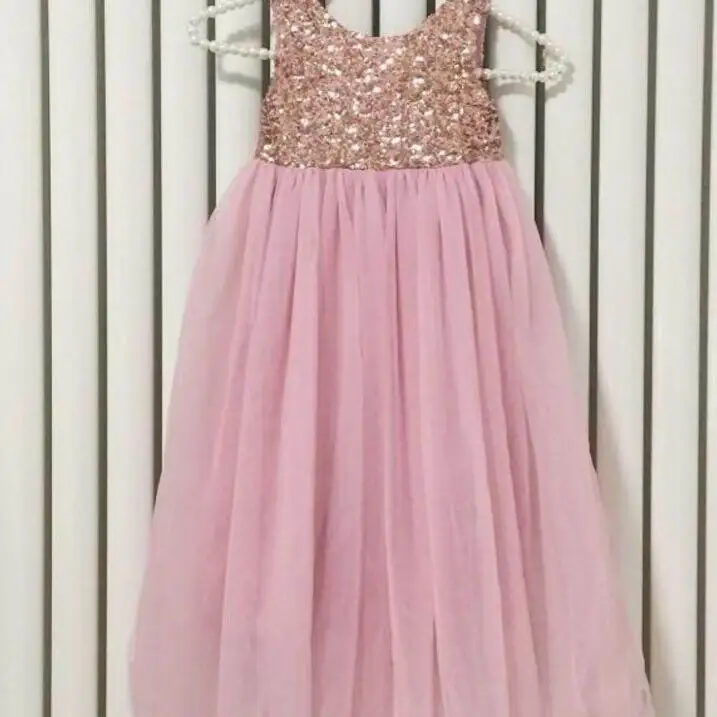 Wholesale Girls sequins tutu dresses Baby Big Bow shining wedding and evening New Year Dress Children Clothing E17129 | Детская одежда