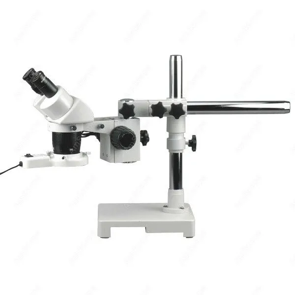 Стерео микроскоп амскоп 5X 10X 15X 30X стерео на одной руке с кольсветильник|microscope