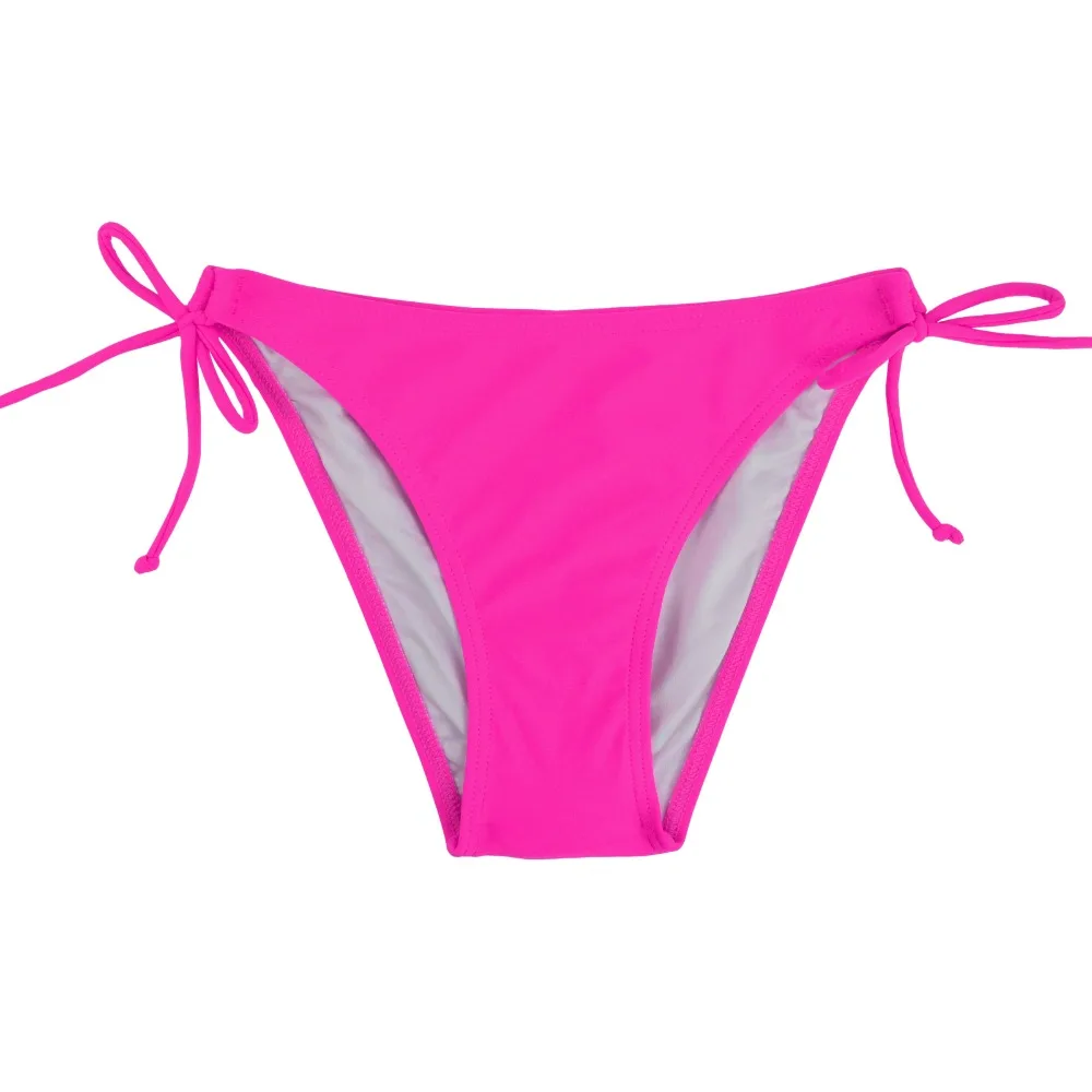 Женские однотонные Купальные Плавки бикини 2019 Летняя Сексуальная купальная