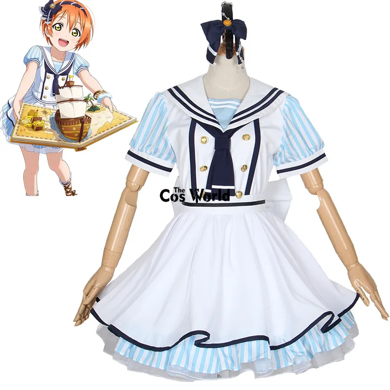 Love Live School Idol Project Hoshizora Rin морской пиратский костюм моряка платье школьная форма