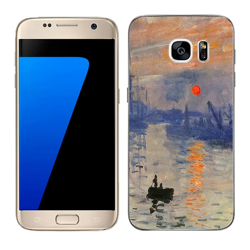 04 Прозрачный мягкий силиконовый чехол для телефона для Galaxy S7 чехлы для телефонов задняя матовая крышка для samsung G930 G9308 покрытым масляной краской Coque - Цвет: 04