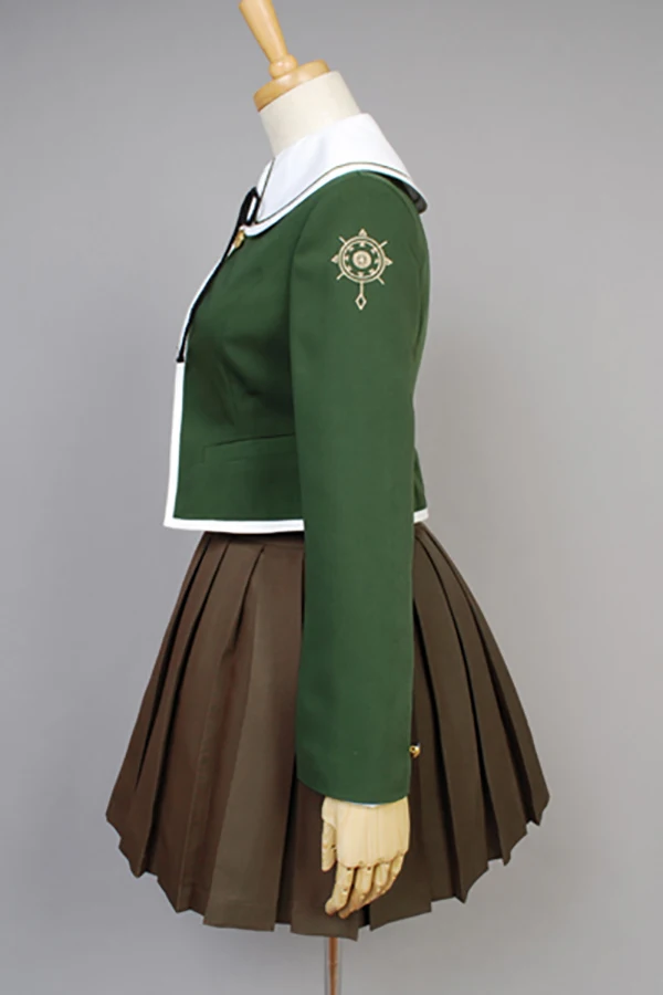 Danganronpa Косплэй Тихиро Фудзисаки костюм полный комплект униформы топ и платье для