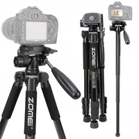 zomei q222 camera tripod tripode flexible photographic tripod monopod travel stand for smartphone camera dslr projector