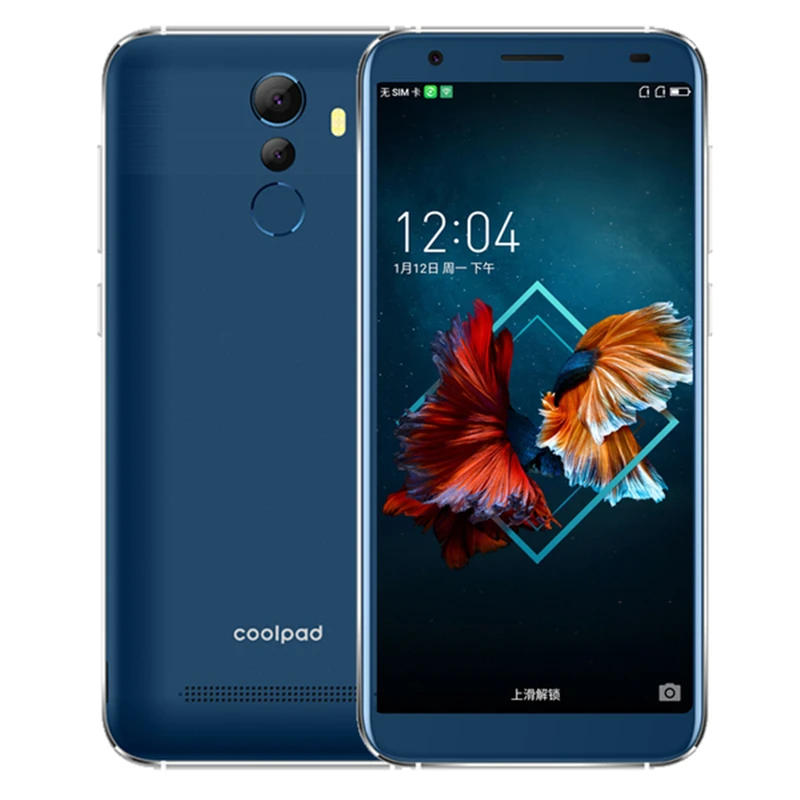 Coolpad N3D 1821 смартфон SC9580K 5,4" 18:9 2 ГБ 16 ГБ Android 8,1 8 Мп 2500 мАч разблокировка отпечатков пальцев 4G LTE мобильный телефон