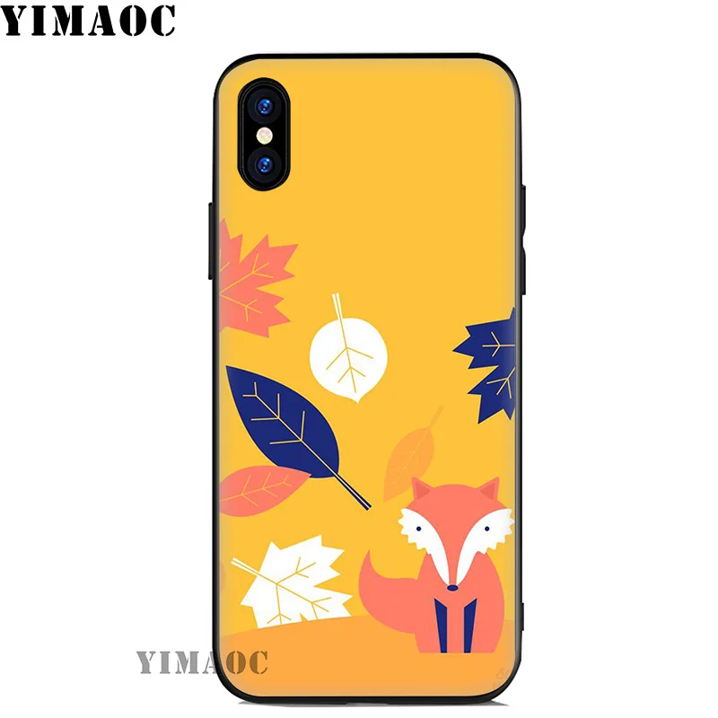 Мягкий силиконовый чехол YIMAOC Fox с милыми животными для iPhone 11 Pro Xr Xs Max X или 10 8 7 6 6S Plus