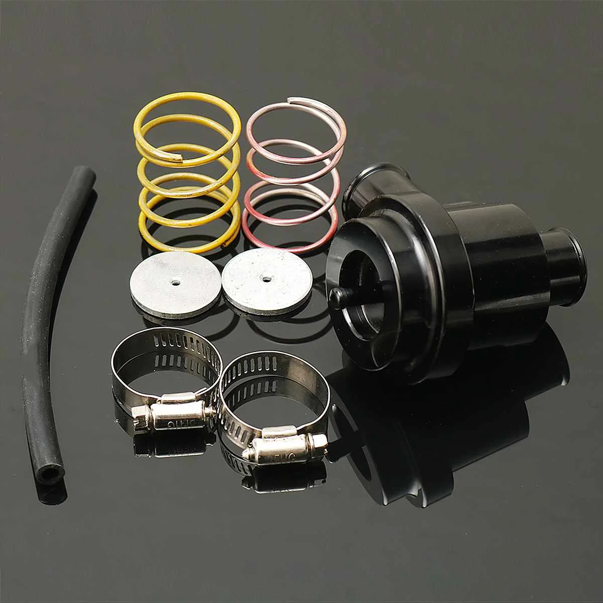 Для Volkswagen Golf Jetta 2000-2005 для Audi 1,8 T 2,7 T 1998-2006 черный алюминиевый Рециркулирующий клапан сброса избыточного давления, турбо Boost