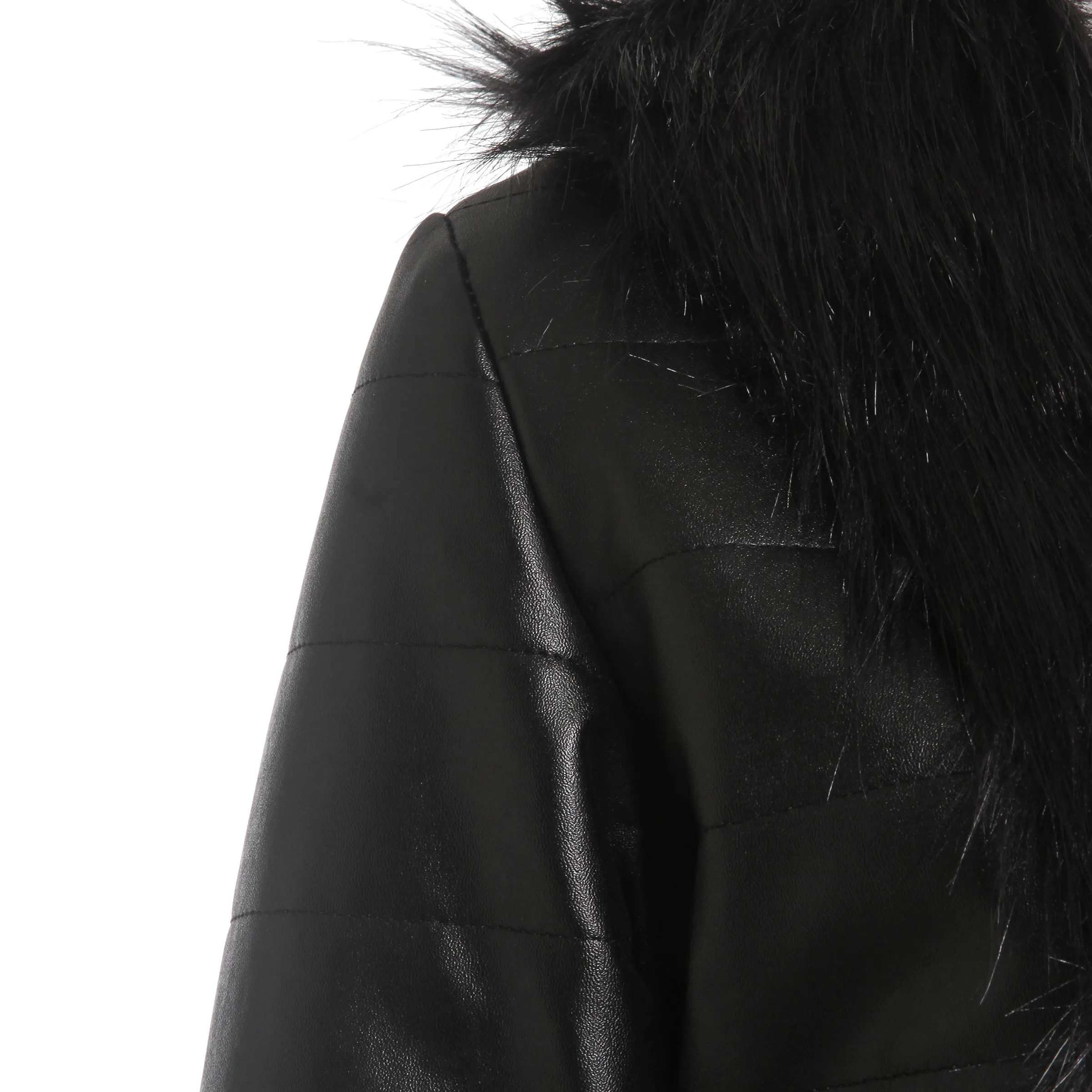 Faux Leather Jacket Female Women Winter Coat Thickening Cotton Womens Outwear 2018 | Женская одежда