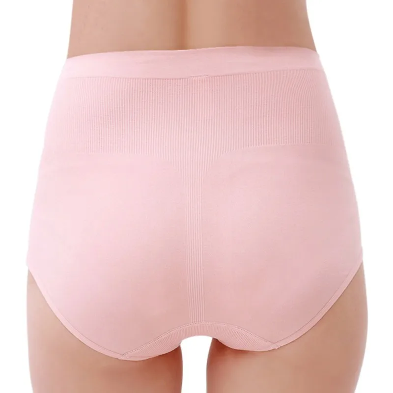 Хлопковые женские трусики для будущих мам бесшовные с высокой талией пуш ап