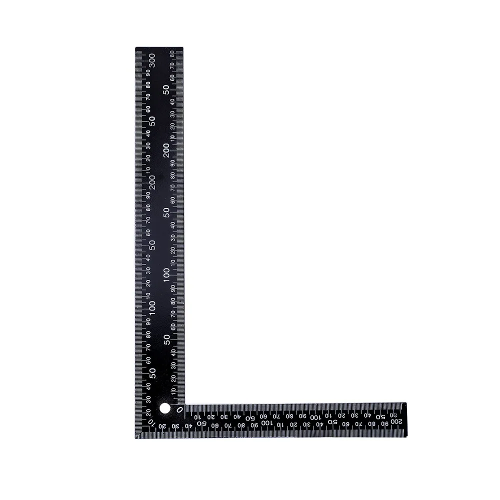 

LMDZ 200*300mm Metal Carpenter Dual Side Angle Scale L-Shaped Square Ruler Angle Square Measuring Ruler Precision Double Sided