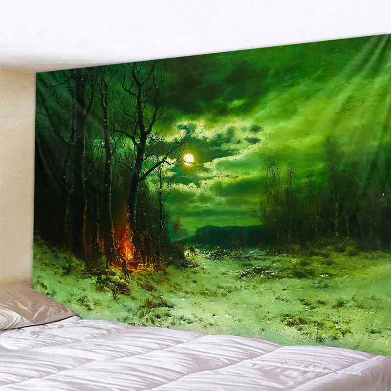 

Variety Forest Patten Tapestry Plant 3D Printed Bedroom Decoration