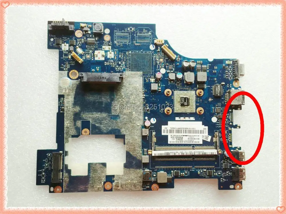 LA-6757P для Lenovo G575 Notebook PAWGD LA-6757P Rev: 1,0 Материнская плата ноутбука DDR3 LA-6757P для Lenovo G575 Notebook PAWGD LA-6757P Rev: 1,0 Материнская плата ноутбука DDR3