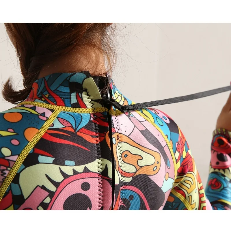 Женский комбинезон Hisea с капюшоном для дайвинга защитные топы всего тела костюм