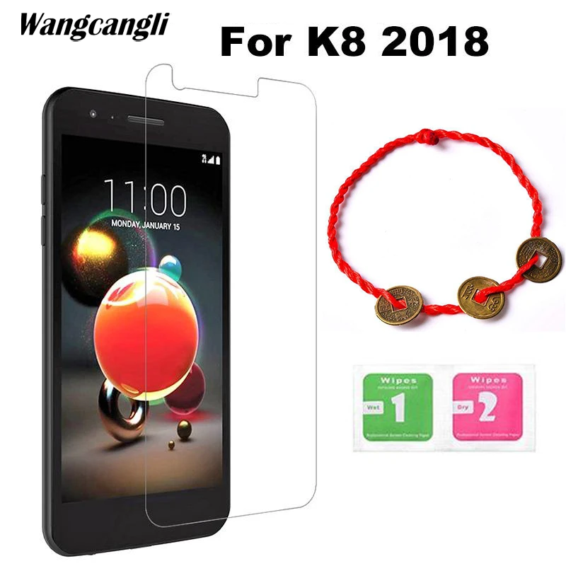 Wangcangli закаленное Стекло для LG K8 2018 Экран протектор 9 H защитный 2.5D ультра тонкий anti