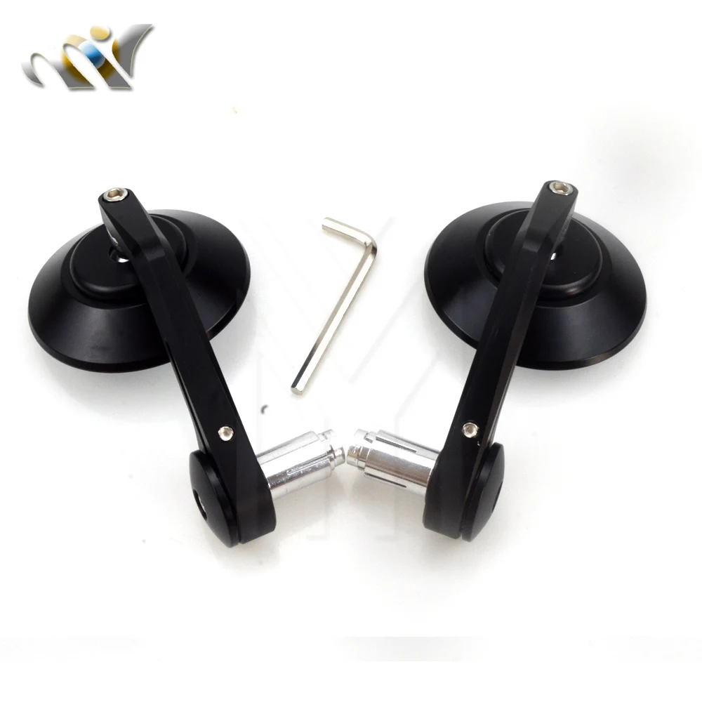 

7/8" 22mm handle bar grips Bar End Mirrors Motorcycle Rearview Mirror For YAMAHA KAWASAKI SUZUKI HONDA DUCATI Triumph Aprlila