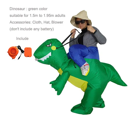 Динозавр Карнавальный костюм для женщин динозавр ковбой надувные костюмы для взрослых забавные вечерние платья животных Cosply Хэллоуин костюм для детей