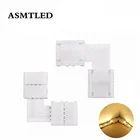 5 шт. 4-контактный разъем 10 мм пайки клип-на Кабельный соединитель 2Pin 8 мм 10 мм LTX Форма для 5050 3528 один Цвет RGB Светодиодные ленты