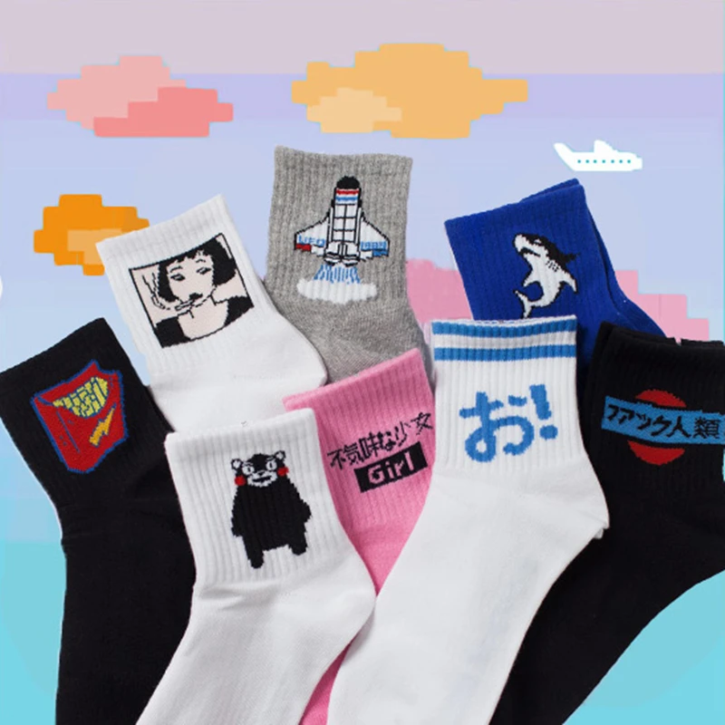 Взрослые Размер смешные короткие носки Человек хороший баннер ок руки хорошо