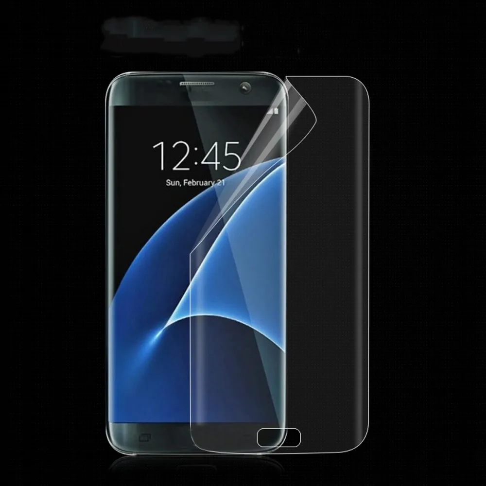 Полное покрытие для Samsung Galaxy S7 S6 S8 Plus Edge прозрачный защитный экран из ТПУ HD мягкая