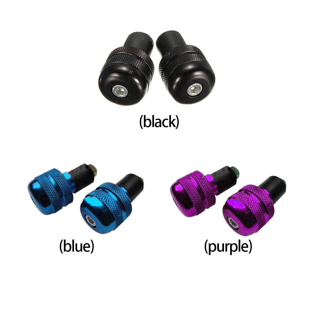 2 шт./лот прочная алюминиевая Антивибрационная рукоятка для мотоцикла Концевая